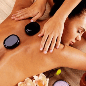 Massagem com Pedras Quentes